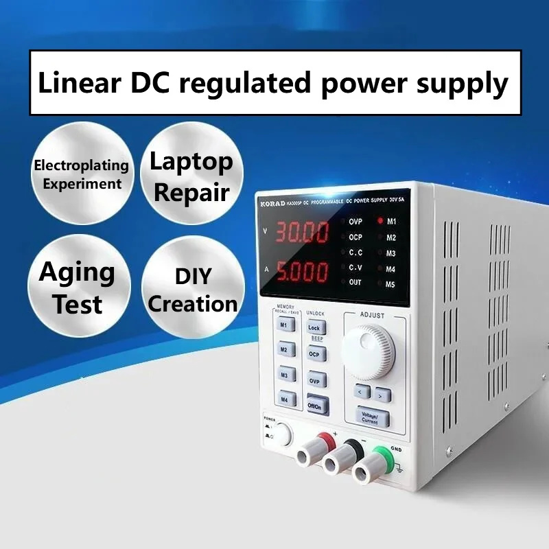مصدر طاقة تيار مستمر خطي منظم  - مراجعة Programmable Dc Power Supply 60V 5A وسعره