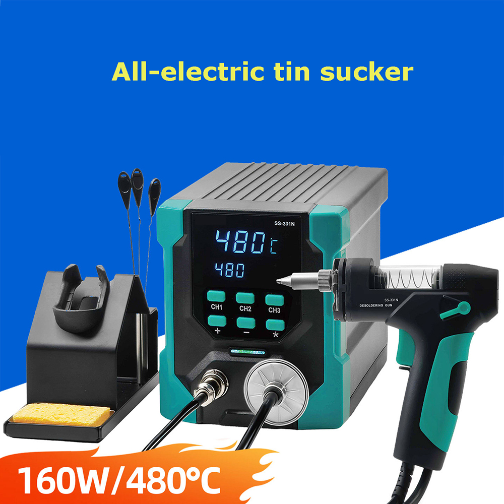 مضخة إزالة اللحام الرقمية الكه - مراجعة Desoldering Gun Vacuum Electric وسعره