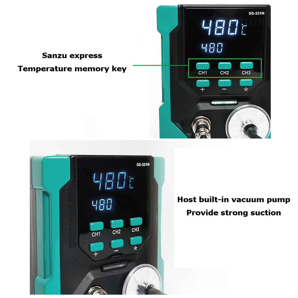 مضخة إزالة اللحام الرقمية الكه - مراجعة Desoldering Gun Vacuum Electric وسعره