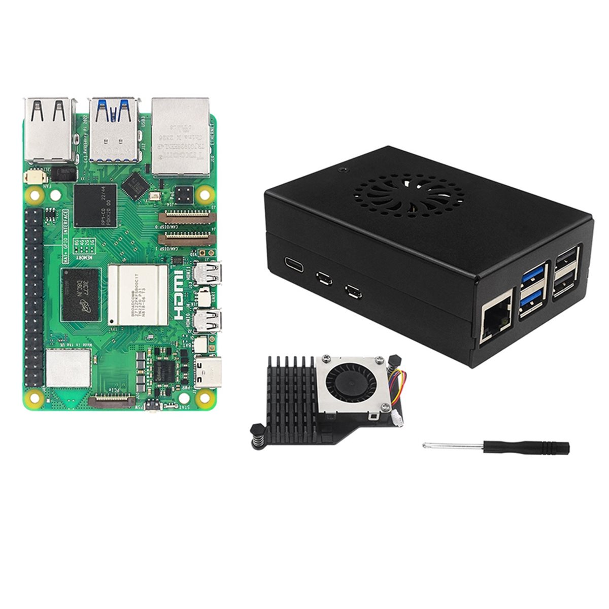X14A& طقم البداية من IRasptek  - مراجعة Raspberry Pi 5 8Gb Kit وسعره
