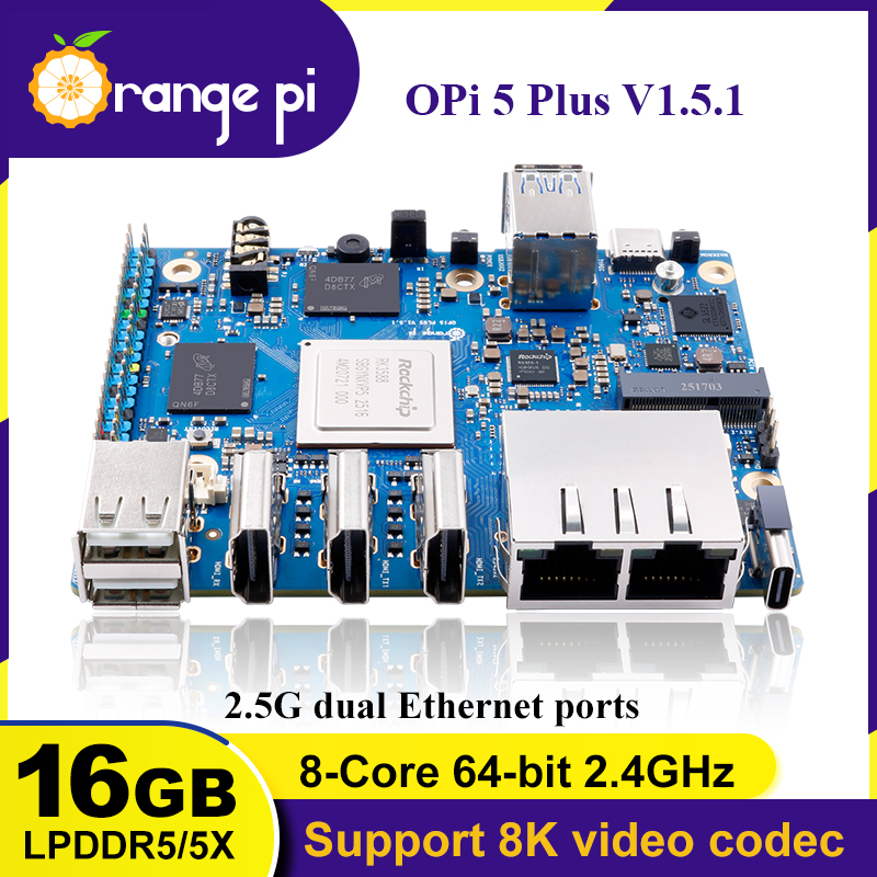 كمبيوتر لوحي أحادي اللوحة Viva - مراجعة Orange Pi 5 Plus 16Gb وسعره