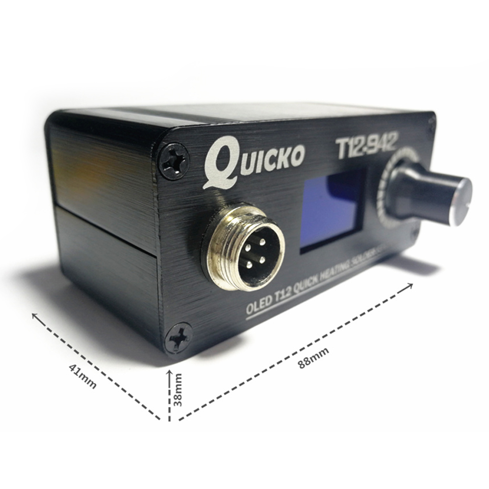 QUICKO MINI T12 STC OLED محطة  - مراجعة Soldering Station T12 Oled وسعره