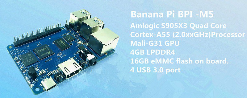 جهاز كمبيوتر أحادي اللوحة من ا - مراجعة Banana Pi Bpi-M5 وسعره