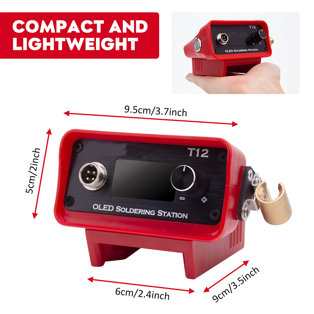 OLED T12 محطة لحام الحديد محطة - مراجعة Soldering Station T12 Oled وسعره