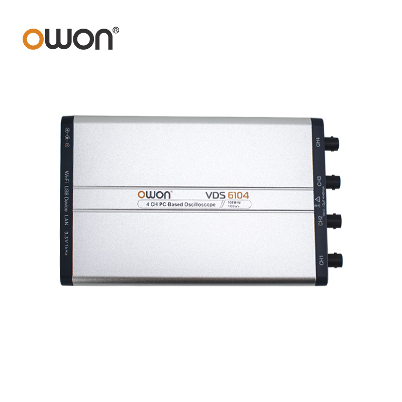 OWON VDS6074 VDS6104 Virtual P - مراجعة Digital Storage Oscilloscope 100Mhz 4Ch وسعره