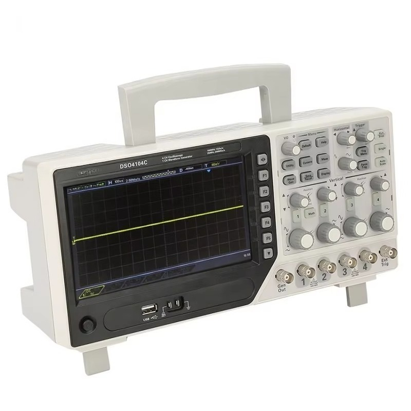 جهاز راسم ذبذبات رقمي هانتك DS - مراجعة Digital Storage Oscilloscope 100Mhz 4Ch وسعره