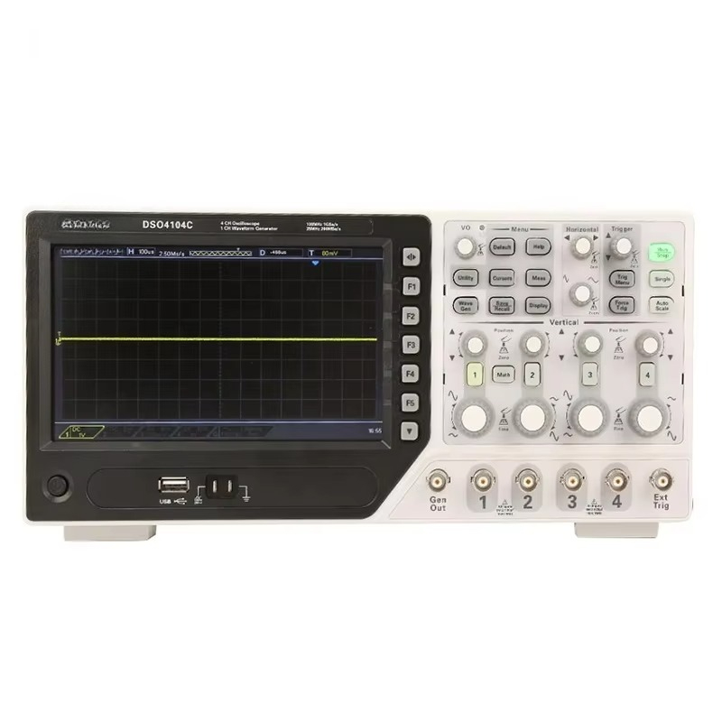 جهاز راسم ذبذبات رقمي هانتك DS - مراجعة Digital Storage Oscilloscope 100Mhz 4Ch وسعره