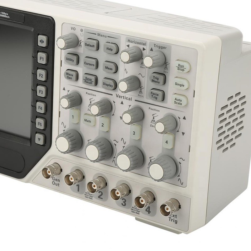 جهاز راسم ذبذبات رقمي هانتك DS - مراجعة Digital Storage Oscilloscope 100Mhz 4Ch وسعره
