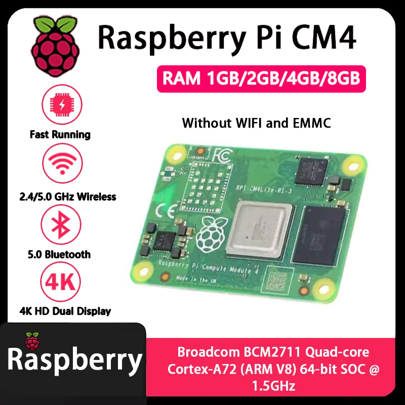 Raspberry Pi CM4 1GB/2GB/4GB/8 - مراجعة Raspberry Pi Compute Module 4 8Gb 32Gb وسعره