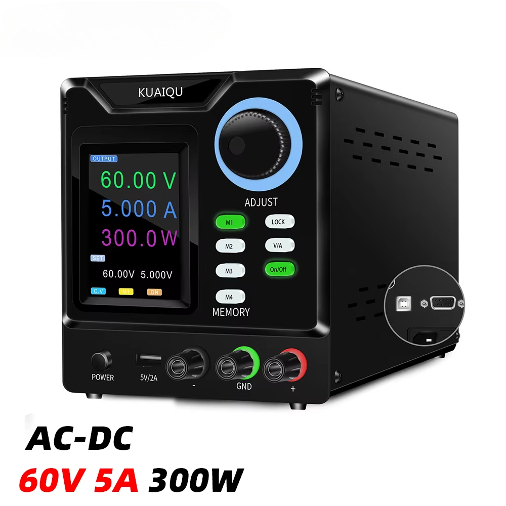 KUAIQU SPPS-D605-232 60 فولت 5 - مراجعة Programmable Dc Power Supply 60V 5A وسعره