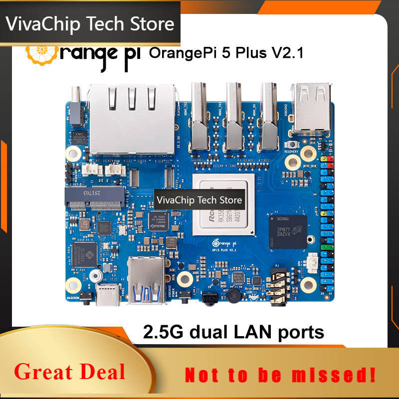 لوحة تطوير VivaCT Orange Pi 5  - مراجعة Orange Pi 5 Plus 16Gb وسعره