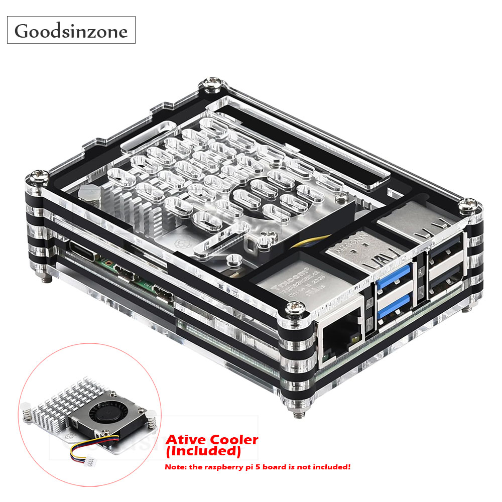 حافظة أكريليك مع مبرد نشط ، طق - مراجعة Raspberry Pi 5 8Gb Kit وسعره